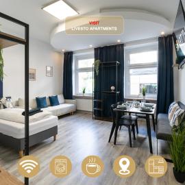 Livesto EasyTrip - 2x Apartments Zentral mit Küche & Smart TV bis 10 Personen