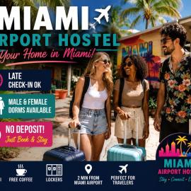 Miami Airport Hostel- Late Check in Ok- Female Dorms - Men Dorms - No Mix Under New Management, hotel em Miami