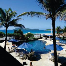 Flat Frente Mar com Piscina, Hidromassagem e Sauna
