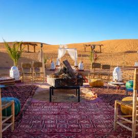 Merzouga sud-est luxury camp, hotel Merzugában
