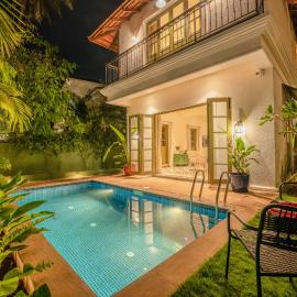 Staymaster Tipsy Turtle - 2BR Pvt Pool - Vagator