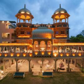 SaffronStays The Shikargarh Palace 8BR، فندق في Nāi