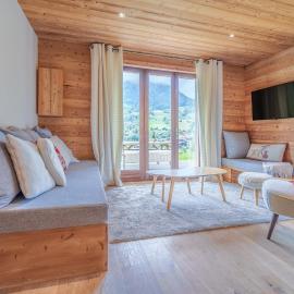 Appartement cosy, terrasse, style chalet
