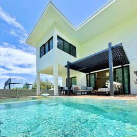 Villa Vaimoeani bungalow - pool - serenity in Moorea Haapiti - 8 pers