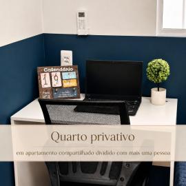Quarto privativo com ar condicionado, tv e mesa de estudo - no centro do Recife - 120 metros da UNICAP - areas comuns compartilhadas