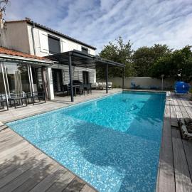 Villa familiale avec piscine privée - 8 pers - La Rochelle Île de Ré