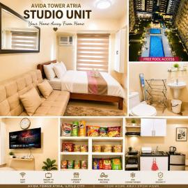 1133 Tower 4 Avida Atria Iloilo Pool View Comfy Cozy Central Studio Unit, hotel in Iloilo City