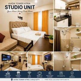 1214 Tower 4 Avida Atria Iloilo Comfy Cozy Central Studio Unit