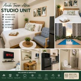 Iloilo City में, होटल 1106 Avida Tower 4 Atria Iloilo Pool Vies Studio Unit Comfy Cozy