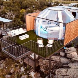 Modern Dome Escape with Private Decks & Open-Sky Relaxation in Cottonwood, Texas, hotel v destinácii Cottonwood Shores