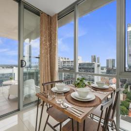 Sky-High Parramatta Retreat with CBD Views and Free parking space