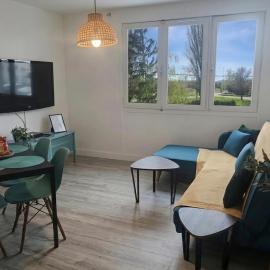 Le Temps d'un Séjour Clermont-Ferrand F3 2 chambres 1 chambre avec 1 lit simple et 1 chambre avec 2 lits doubles et 1 Garage
