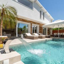 Halkidiki Luxury Villa Palm Oasis Private Pool & Hot Tub