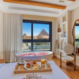 PANORAMA view pyramids – hotel w Kairze