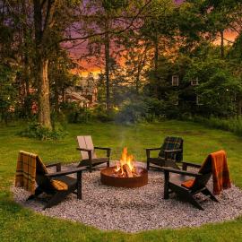 Spacious, stylish barn Private Creek, Firepit