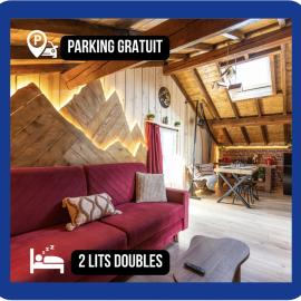 Le lodge perché PARKING GRATUIT, 4 PERSONNES, 2 CHAMBRES, WIFI, AMBIANCE CHALET EN BOIS, idéal PRO & COUPLE à Montbrison, hotel a Montbrison