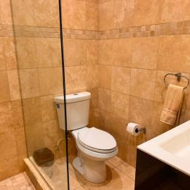 Comfortable waterfront villa close to the beach