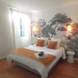 chambres d'hôtes numéro 2 Le Bedat côté jardin、Labatutのホテル