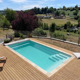 Cottage de charme avec piscine et vue panoramique - 6-8 pers Pays d'Auge, hôtel à Vimoutiers