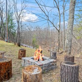 All Decked Up - wifi, view, river access, fire pit, 3 bedrooms, games, family friendly, Hotel in Great Cacapon