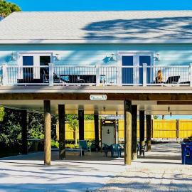Dog friendly ocean view house with central AC and washer dryer snowbird friendly