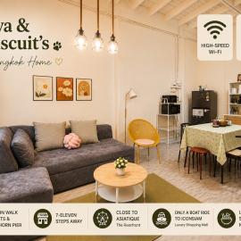 Short Walk to BTS & Sathorn Pier, Free Netflix and Wifi, Eva & Biscuit's, hotel a Godown