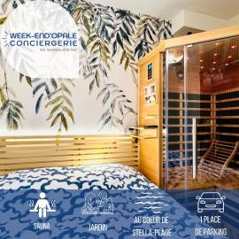 La détente avec jardin, sauna et parking privé au coeur de Stella-Plage