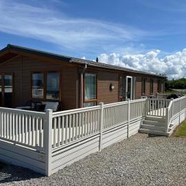 Lodge with decking at Trevella Holiday Park, Newquay, ref 98011F
