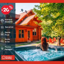 Nyctale Fiddler Lake Private Hot tub, Lake & Pool, מלון בMille-Isles