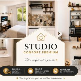 Studio - Poitiers - Parking privé, hotel a Buxerolles