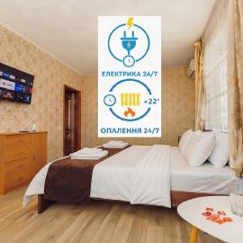 Двокімнатна квартира з 4 ліжками кондиціонером та ванною Документи для відряджень
