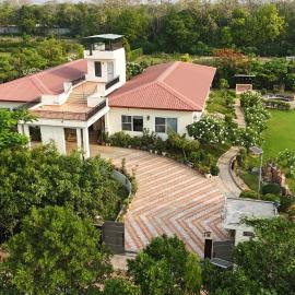 Abbots Farm Stay Faridabad - 2 Acres, 10-15 People, Outdoor Pool, 5 Bedrooms, 6 Bathrooms, Dining, Drawing, Kitchen, Gazebo, Barbeque, Bonfire