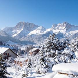 Appartement chaleureux à Gresse-en-Vercors 43 m² vue montagne