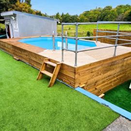 Bungalow charmant au Moule avec piscine et jardin