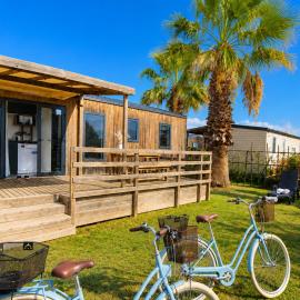 La Palmeraie Mobil Home 6 Personnes - Parc Aquatique - Plage à 200m - Camping 5 étoiles Les Dunes