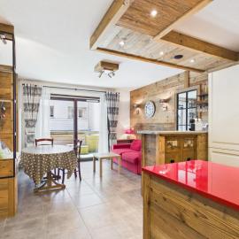 Appartement au cœur des Gets, balcon aménagé, proche pistes et commodités, 4 couchages - FR-1-623-240