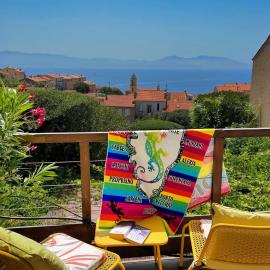 Solacargese-Les Chemins de Sonia-Terrasse face à la mer-Cargèse la Grecque
