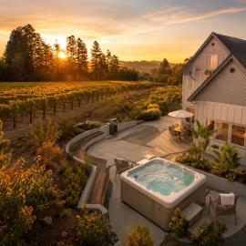 Private Vineyard Retreat with Hot Tub، فندق في وندسور