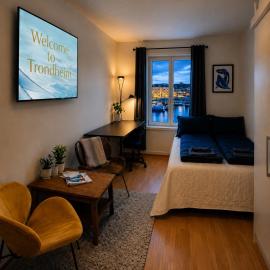 Central-Trondheim Riverside Studio-Apartment