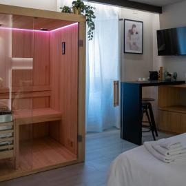 Private Sauna Hydro Massage Shower near Rome