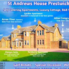 St Andrews House sleeps 14