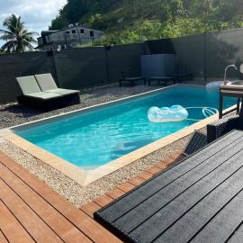 Villa Aloa Private pool, hotel Les Abymes-ban