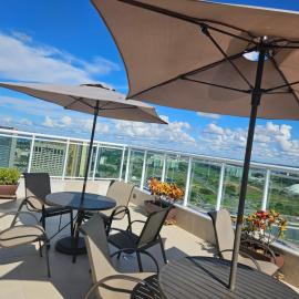 Flat III Saint Moritz, VISTA ESPLANADA, Andar Alto, NOVO, Executivo ou Família