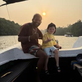 koggala lake boat safari No 01 at ganesh