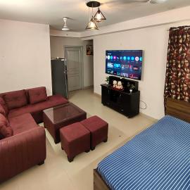 2BHK 65TV,FullyAC,family,Unmarried Couple,WFO Friendly peacefull place, hotel in Noida
