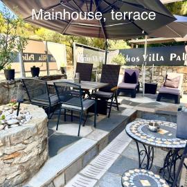 "MYTHOS VILLA Palio" pool available only for "Junior Suite", hotel in Paleo Tsifliki