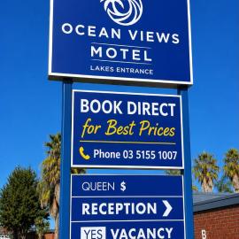 Ocean Views Motel Lakes Entrance、レイクス・エントランスのホテル
