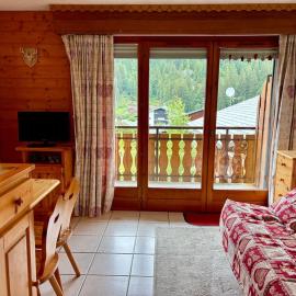 Cozy studio with mountain view, hotel sa Châtel