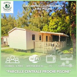 Séjour Normandie - Mobilhome premium 3ch-6p avec clim-WiFi-TV dans l'Eure - 310