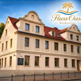 Hotel Fluss Oase - Feldschlößchen, hotell i Weißenfels